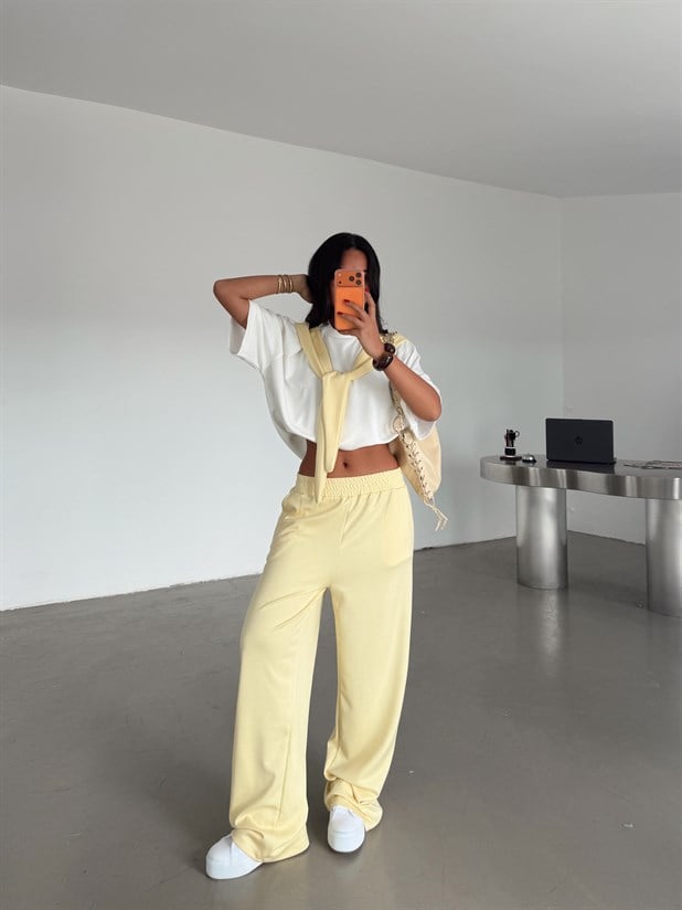 Garnili Modal Takım - Sarı