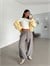 Bel Lastik Ekoseli Jogger Pantolon - Vizon