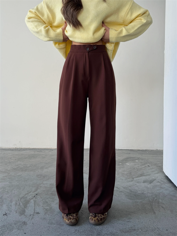 Kore Model Pantolon  - Acı kahve