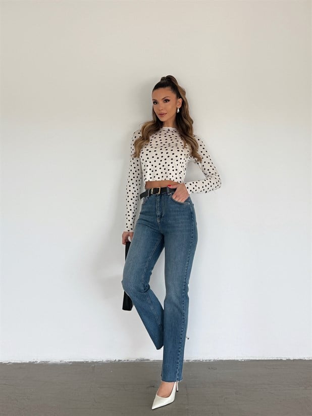 Straight Fit Jean - Mavi