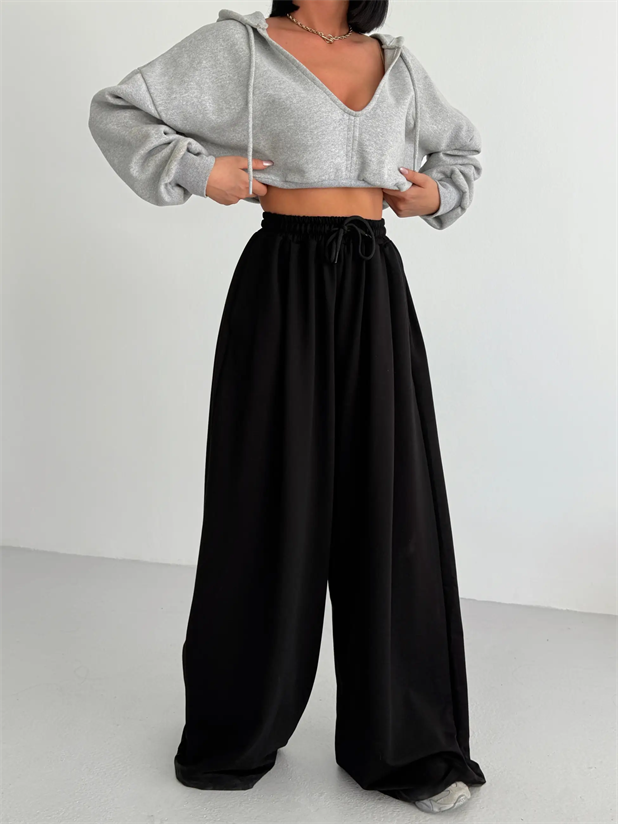 Baggy Salaş Eşofman - Siyah