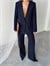 Tek Düğme Blazer Ceket - Lacivert