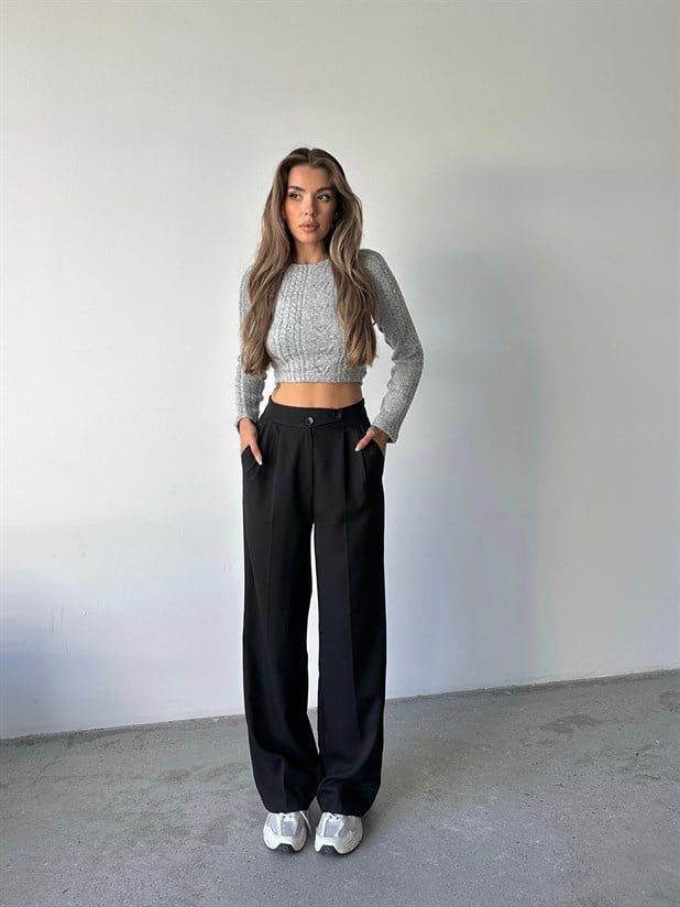 Kore Model Pantolon - Siyah