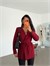 Bel Bağlama Line Blazer Ceket - Bordo