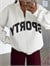 Sporty Yarım Fermuar Sweat - Ekru