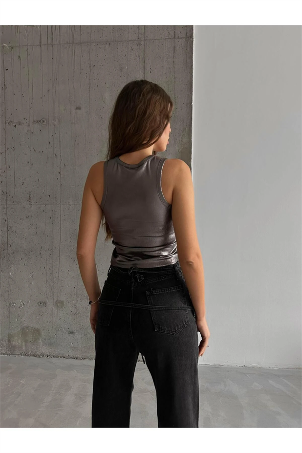 Lily Varaklı Crop Lame - Lame