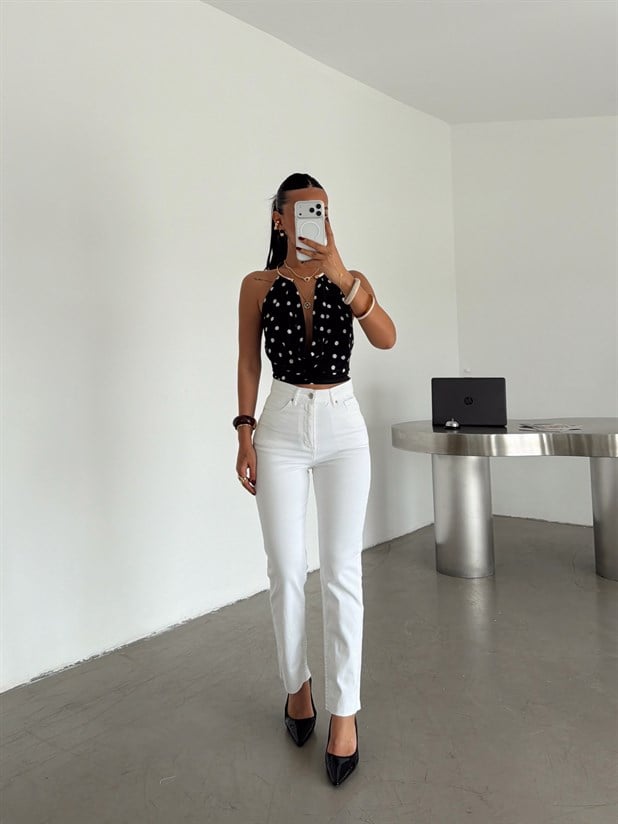 Boyfit Denim Jean - Ekru
