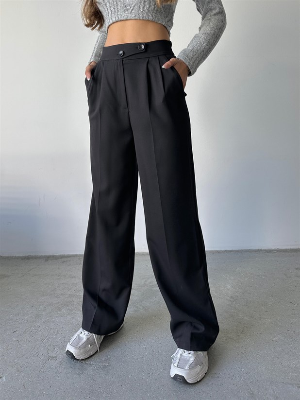 Kore Model Pantolon - Siyah