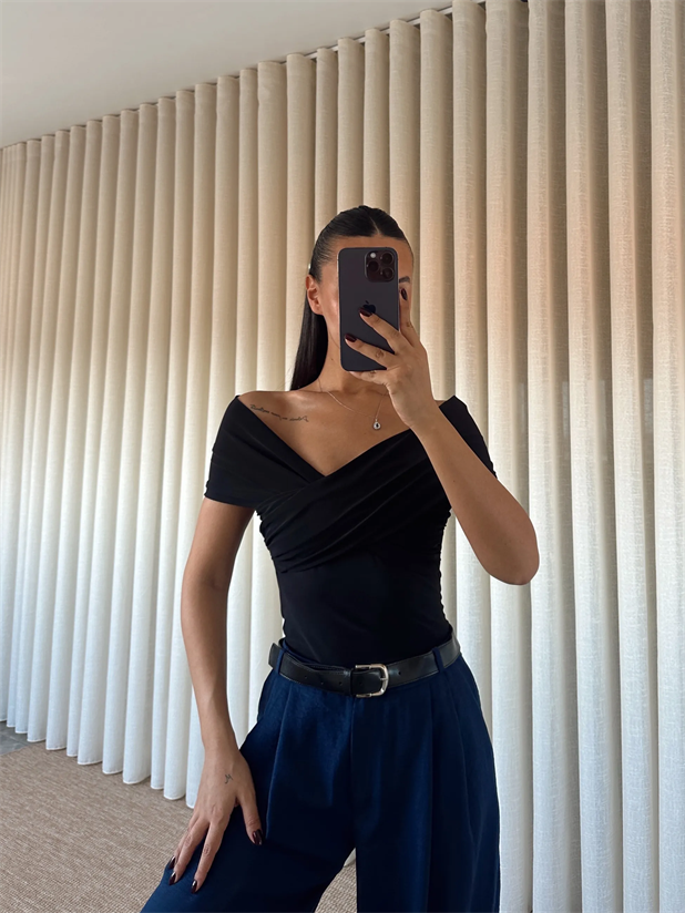 Mandy Madonna Bodysuit Siyah - Siyah