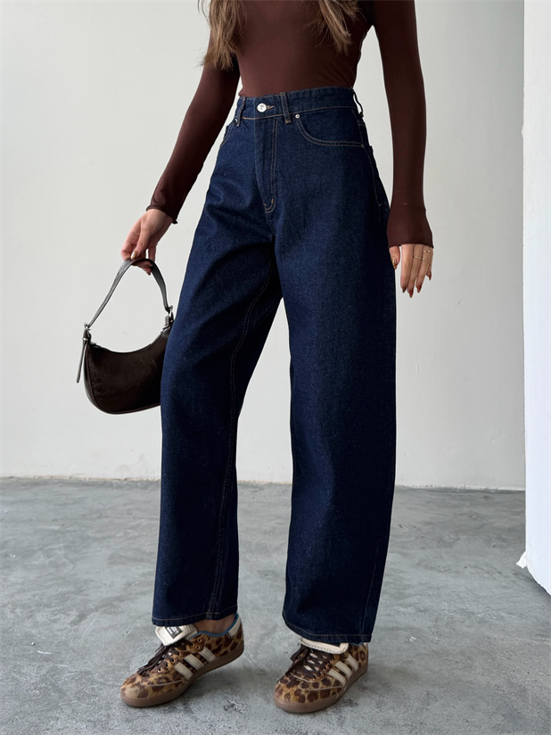 Baggy Jean  - Lacivert