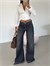 Ekstra Wide Leg Jean - Eskitme