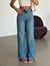 Wide Leg Palazzo Jean - Mavi