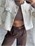 Tüvit Crop Blazer Ceket - Ekru