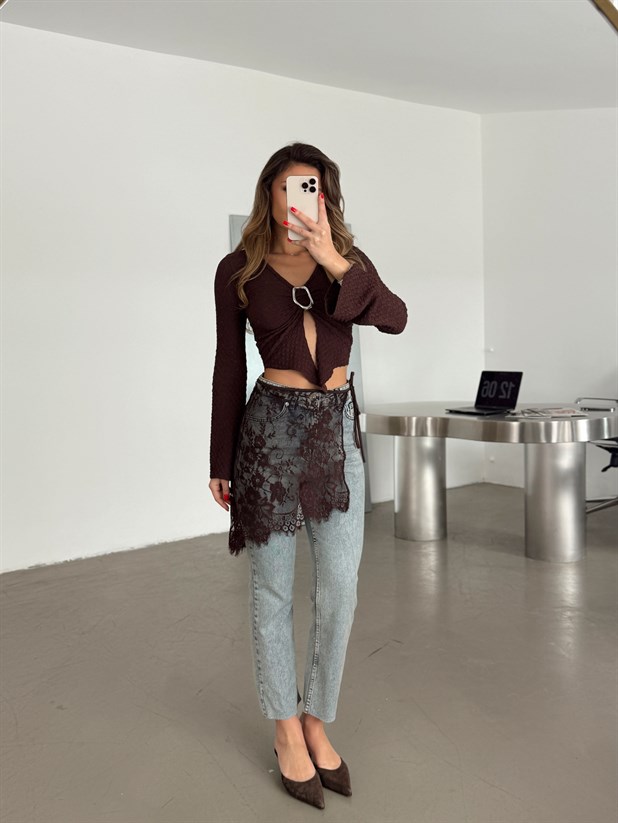 Original Paça Kesik Jean - Buz Mavi