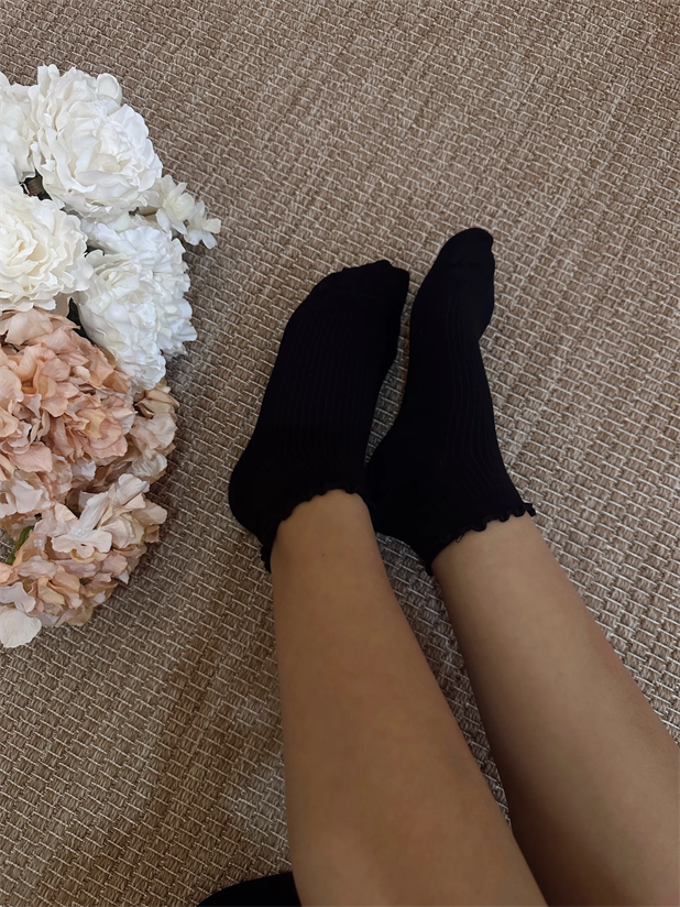 Bambu Soket Çorap - Siyah
