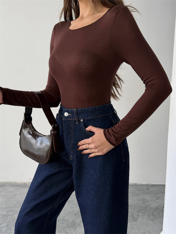 Transparan Body - Kahve