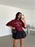 Laguna Beach Crop Basic - Bordo