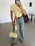 Modal Düğümlü Basic T-shirt - Sarı