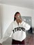 Sporty Yarım Fermuar Sweat - Ekru
