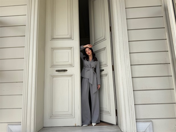 Poliviskon Bağlamalı Takım - Gri