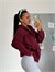 Fermuarlı Cepli Sweat - Bordo