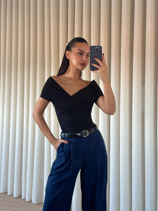 Mandy Madonna Bodysuit Siyah - Siyah