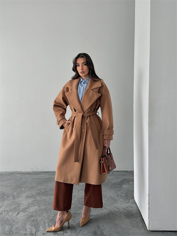 Premıum Kuşaklı Kaban  - Camel