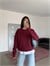 Düz Basic Sweatshırt - Bordo