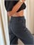 Klasik Model Kesik Paça Jean - Siyah