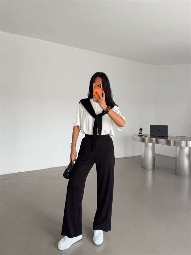 Garnili Modal Takım - Siyah