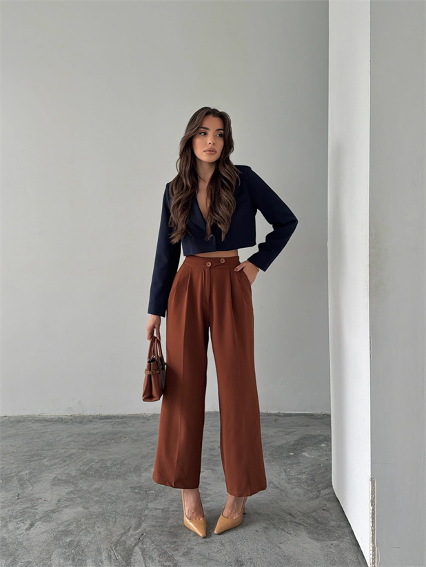 Kore Model Pantolon  - Taba