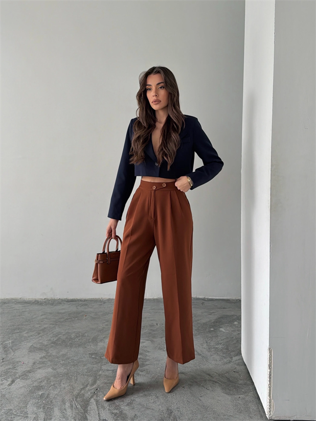 Kore Model Pantolon  - Taba