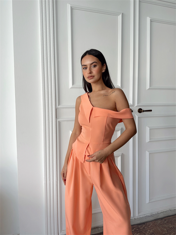 Tek Omuz Büstiyer - Yavruağzı