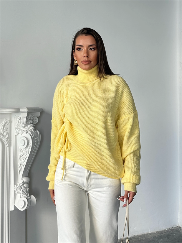 Selanik Balıkçı Triko - Sarı