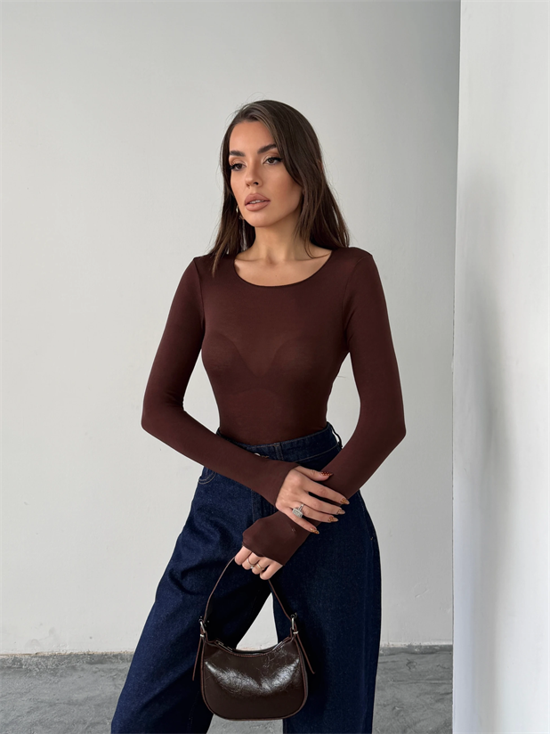 Transparan Body - Kahve