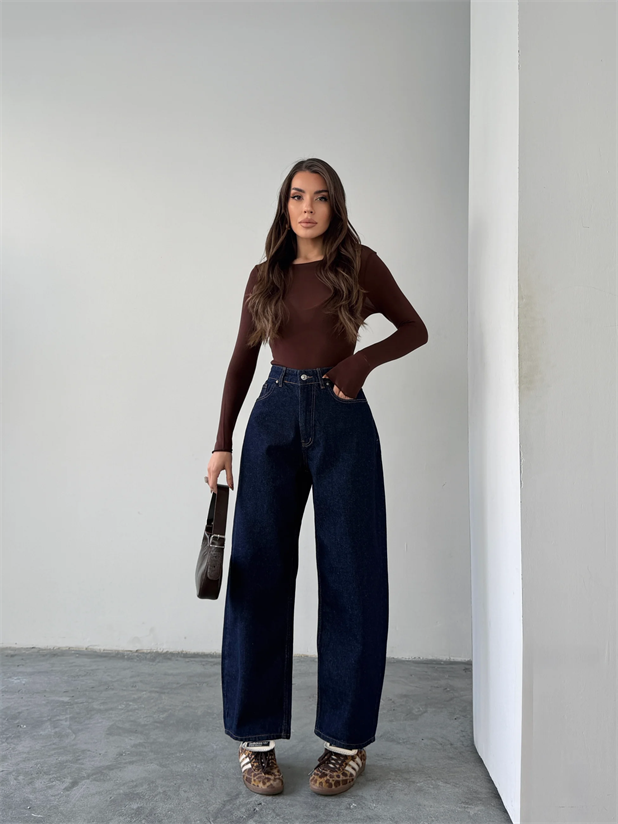 Baggy Jean  - Lacivert