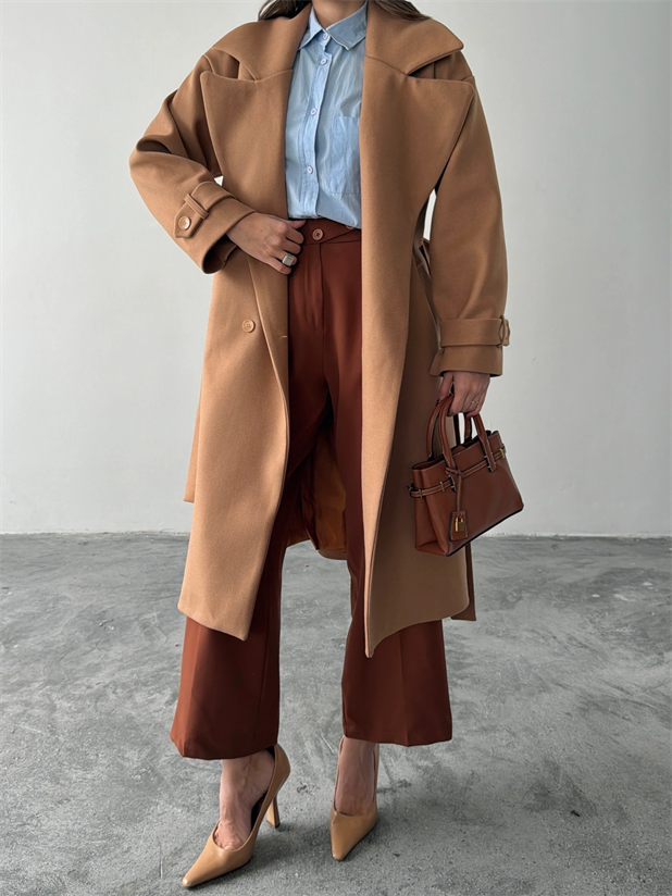 Premıum Kuşaklı Kaban  - Camel