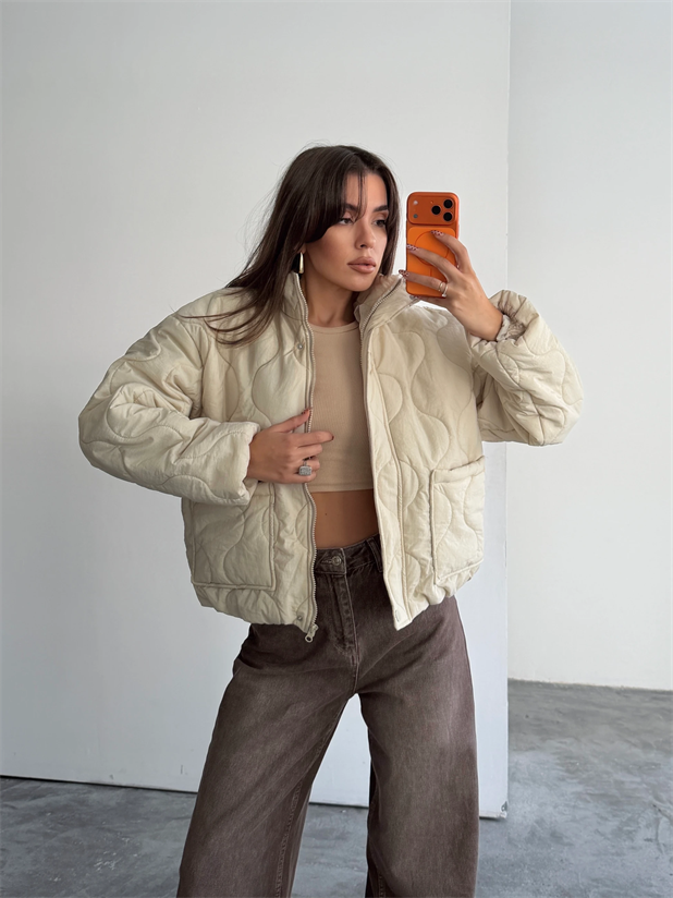 Cepli Kapitone Mont - Ekru