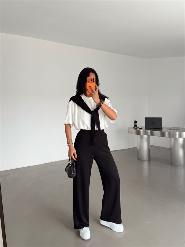 Garnili Modal Takım - Siyah