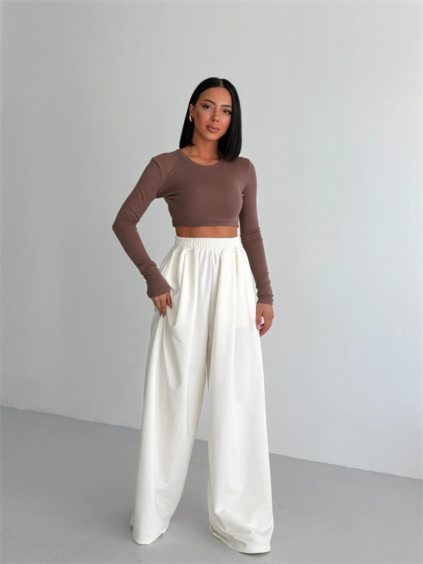 Baggy Salaş Eşofman - Beyaz