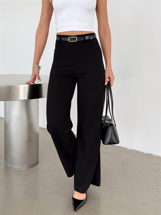 Scuba Crep Pantolon - Siyah