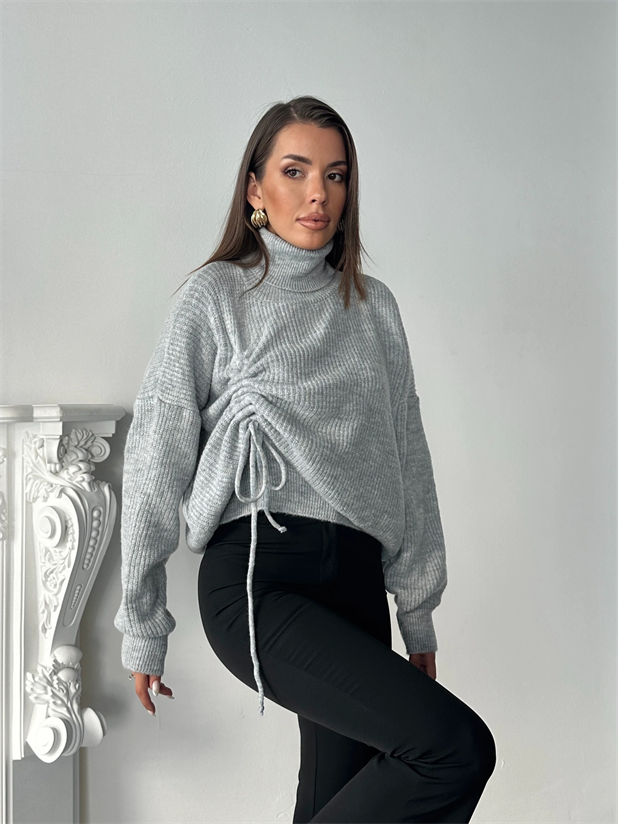 Selanik Balıkçı Triko - Gri