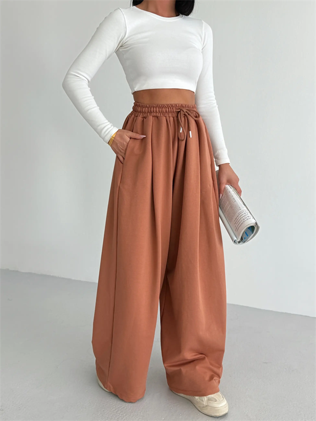 Baggy Salaş Eşofman - Kiremit