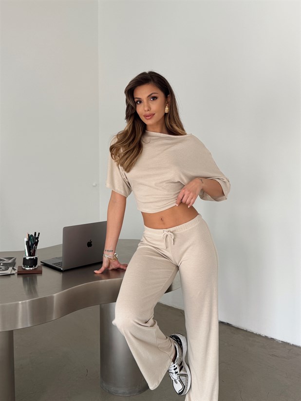 Yarasa Kol Salaş Takım - Bej