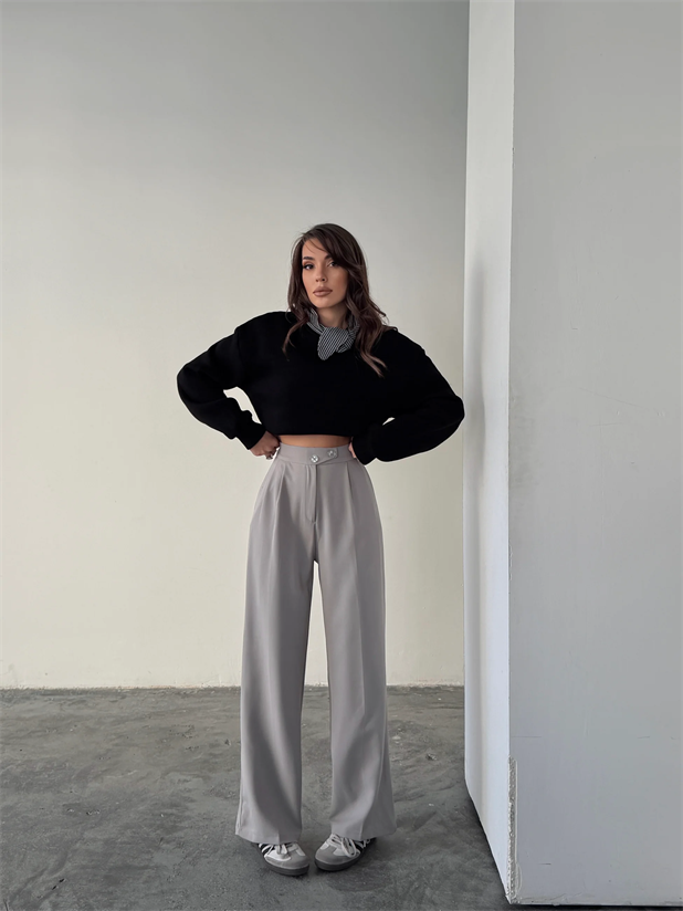 Kore Model Pantolon  - Gri