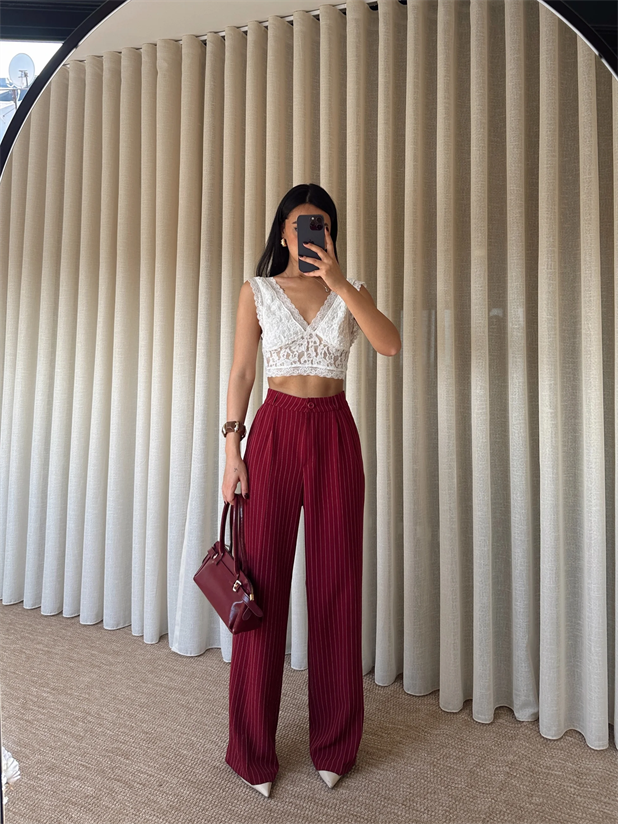 Elicia Line Pileli Palazzo - Bordo