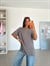 Yan Yırtmaç Oversize Basic - Antrasit