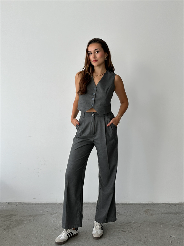 Poliviskon Yelek Antrasit - Antrasit