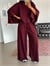 Yarasa Kol Oversize Takım - Bordo