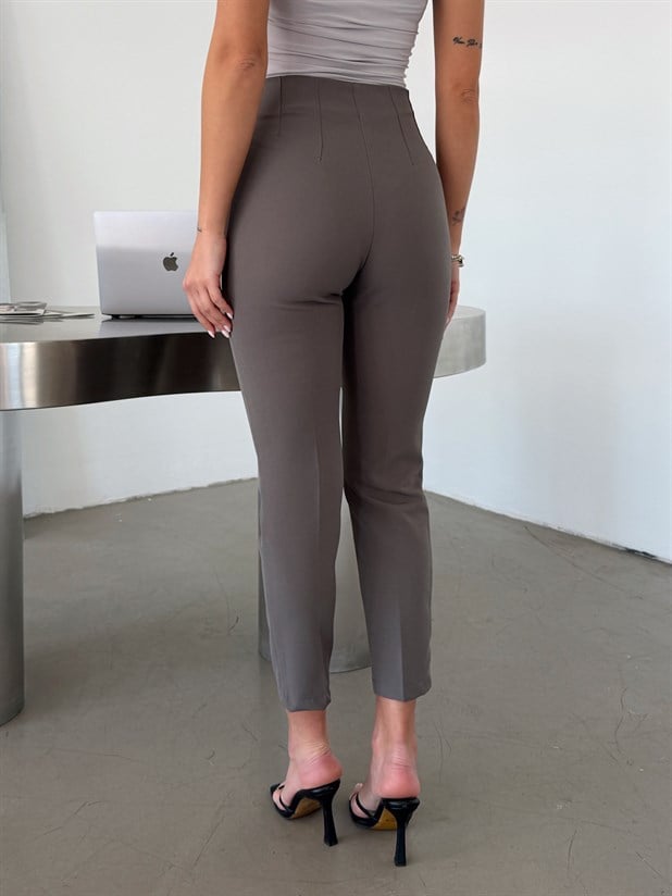 Pensli Dabıl Kumaş Pantolon -  Antrasit